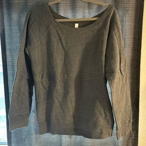Wide Neck Sweatshirt